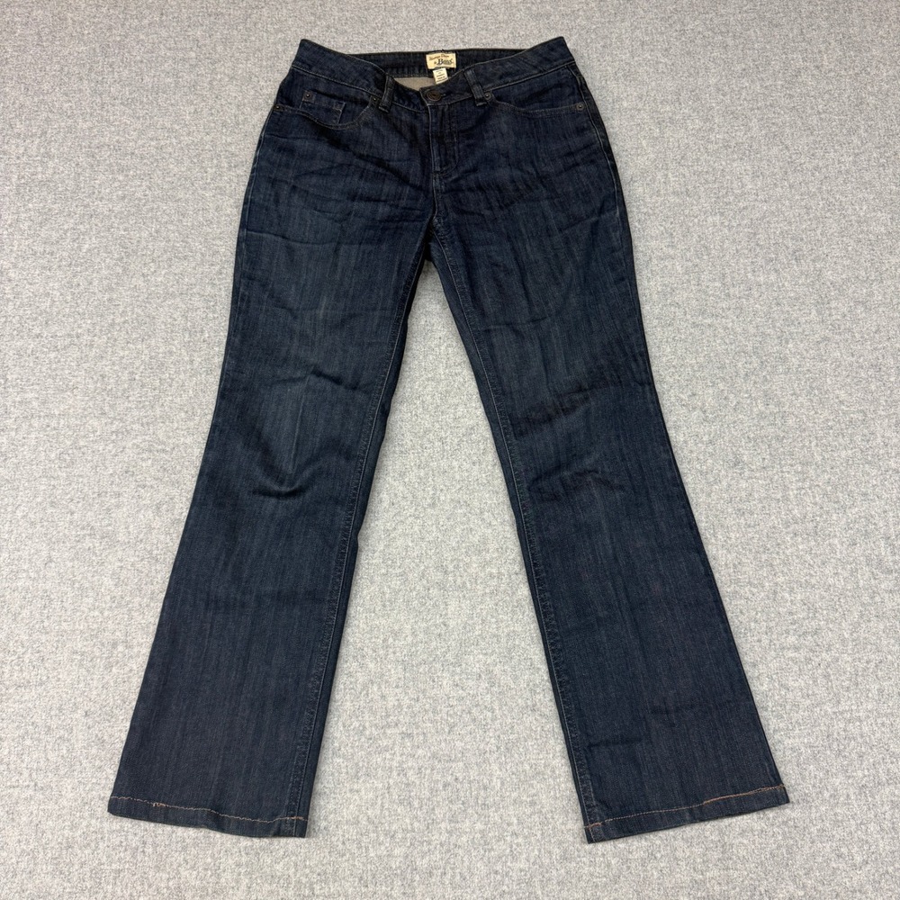 G.H. Bass Heritage Denim Jeans Size 2 Dark Wash Blue Bootcut Stretch Casual Pant